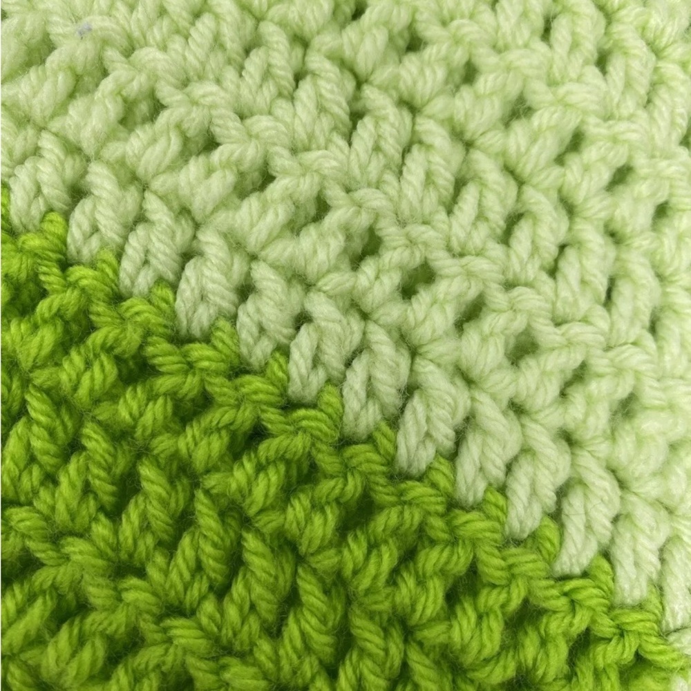 🍀Green Lime Crochet Blanket